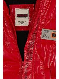 Red - Boys` Coat