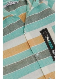 Sea Green - 250gr - Boys` Shirt