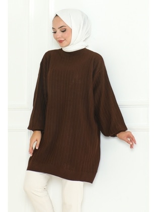 Bitter Chocolate - Knit Tunics - Bestenur