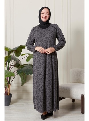 Black - Modest Dress - Ferace