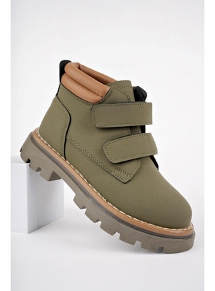 Khaki - Boot - Kids Booties - Muggo