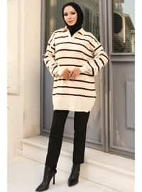 Beige - Knit Sweaters