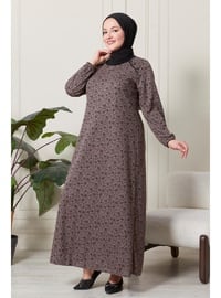 Brown - Modest Dress