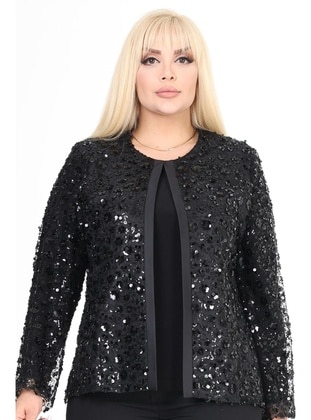 Black - Plus Size Evening Suit - Ladies First