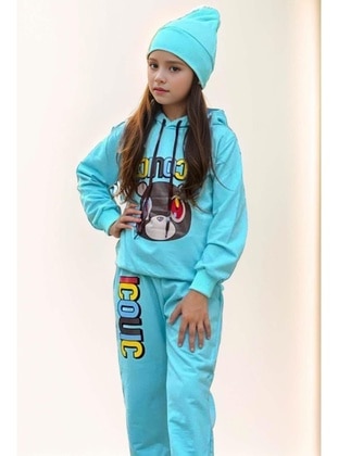 Turquoise - Girls` Suit - Riccotarz