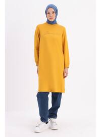 Yellow - Crew neck - Tunic