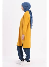 Yellow - Crew neck - Tunic