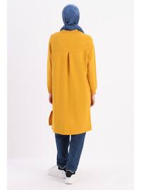 Yellow - Crew neck - Tunic