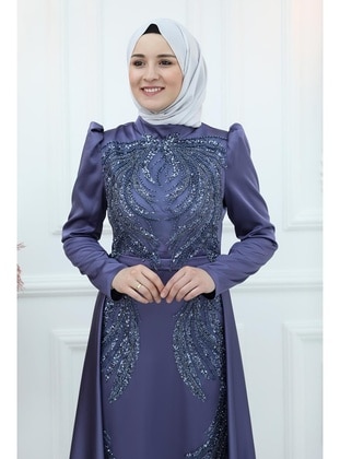 Indigo - Plus Size Evening Dress - Amine Hüma