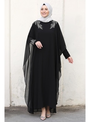 Black - Modest Evening Dress - Amine Hüma