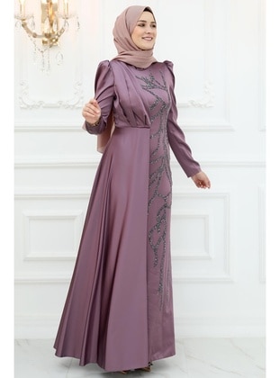 Dusty Rose - Modest Evening Dress - Amine Hüma