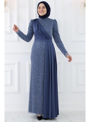 Indigo - Modest Evening Dress - Amine Hüma