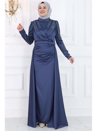 Indigo - Modest Evening Dress - Amine Hüma