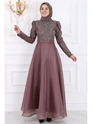 Dusty Rose - Modest Evening Dress - Amine Hüma