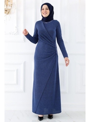 Indigo - Modest Evening Dress - Amine Hüma