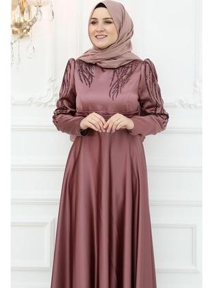 Dusty Rose - Modest Evening Dress - Amine Hüma