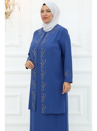 Indigo - Modest Evening Dress - Amine Hüma