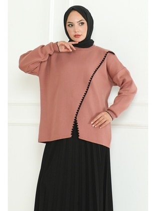 Dusty Rose - Knit Sweaters - Bestenur