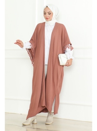 Dusty Rose - Knit Poncho - Bestenur