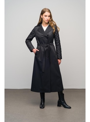 Black - Trench Coat - Olcay