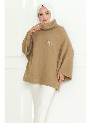 Mink - Knit Poncho - Bestenur