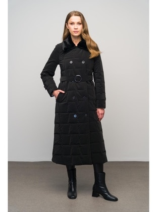 Black - Puffer Jackets - Olcay