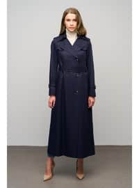 Navy Blue - Trench Coat