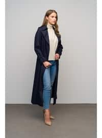 Navy Blue - Trench Coat