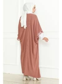 Dusty Rose - Knit Poncho