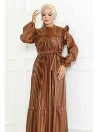 Brown - Modest Dress