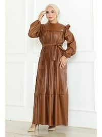 Brown - Modest Dress