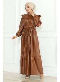 Brown - Modest Dress