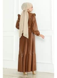 Brown - Modest Dress