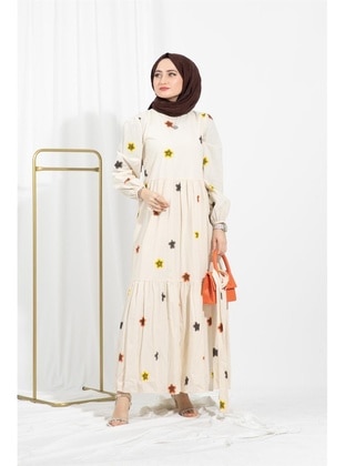 Yellow - Modest Dress - Sevitli