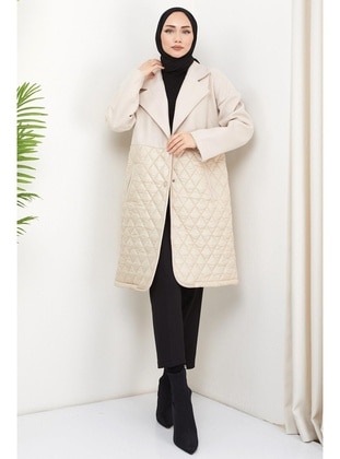 Cream - Coat - Hafsa Mina