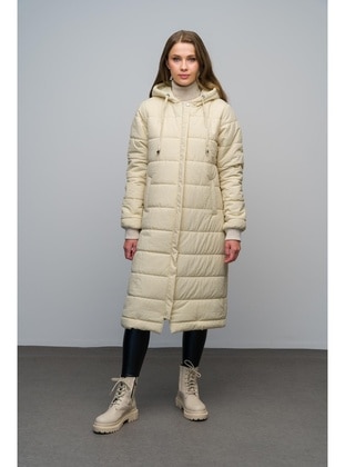 Beige - Puffer Jackets - Olcay