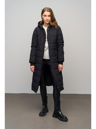 Black - Puffer Jackets - Olcay