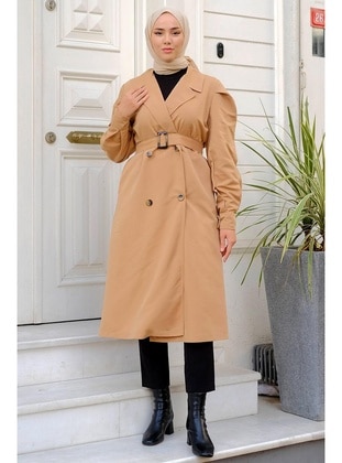 Camel - Trench Coat - Hafsa Mina