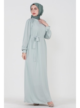 Mint Green - Modest Dress - Sevitli