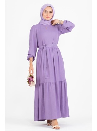 Lilac - Modest Dress - Sevitli