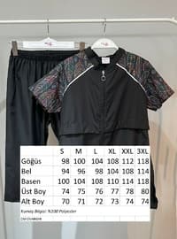 Black - Printed - Burkini