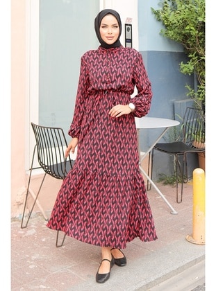 Fuchsia - Modest Dress - Bestenur