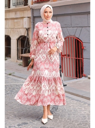 Powder Pink - Modest Dress - Bestenur