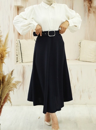 Navy Blue - Skirt - Vav