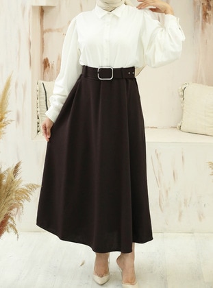 Brown - Skirt - Vav