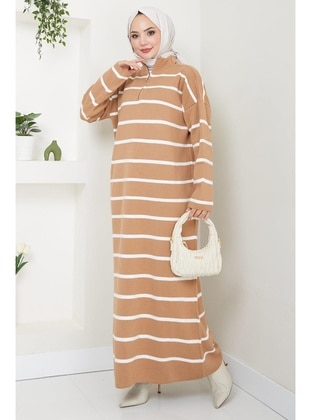 Camel - Modest Dress - Hafsa Mina