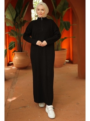 Black - Modest Dress - Hafsa Mina