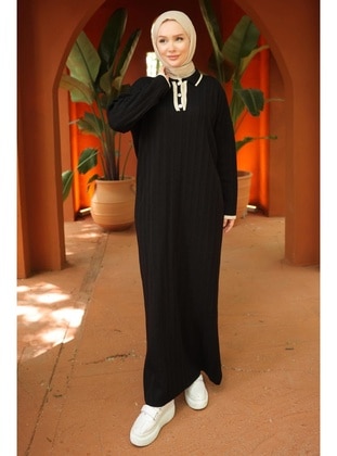 Black - Modest Dress - Hafsa Mina