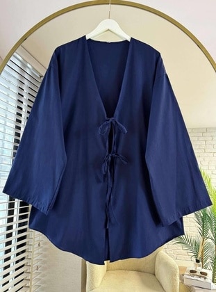 Navy Blue - Tunic - Nergis Neva