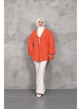 Orange - Tunic - Nergis Neva